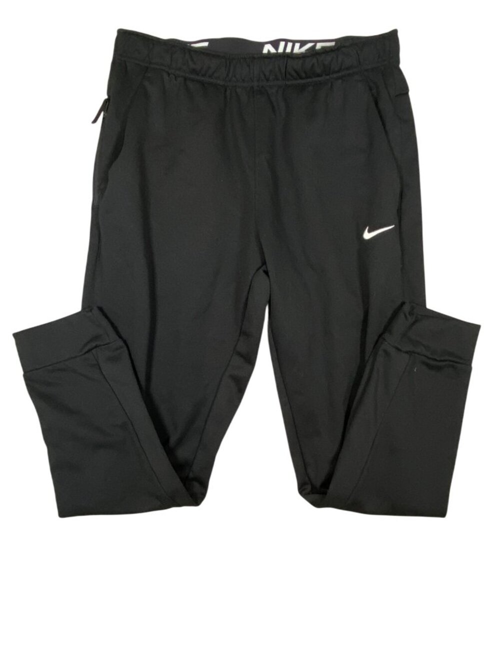 Nike Therma-FIT Mens Black Athletic Pants Size Large Polyester Casual